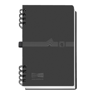 Telefonringbuch Veloflex A6 51061 schwarz mit Spiralbind 