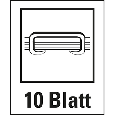 Heftgerät Leitz 5566 elektr. WOW blau metallic, 10 Blatt, Batteriebetrieb
