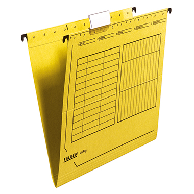 Hängemappe A4 gelb Seitlich Offen