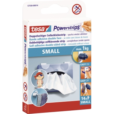 Powerstrips Tesa 57550 mini 14 Strips weiß