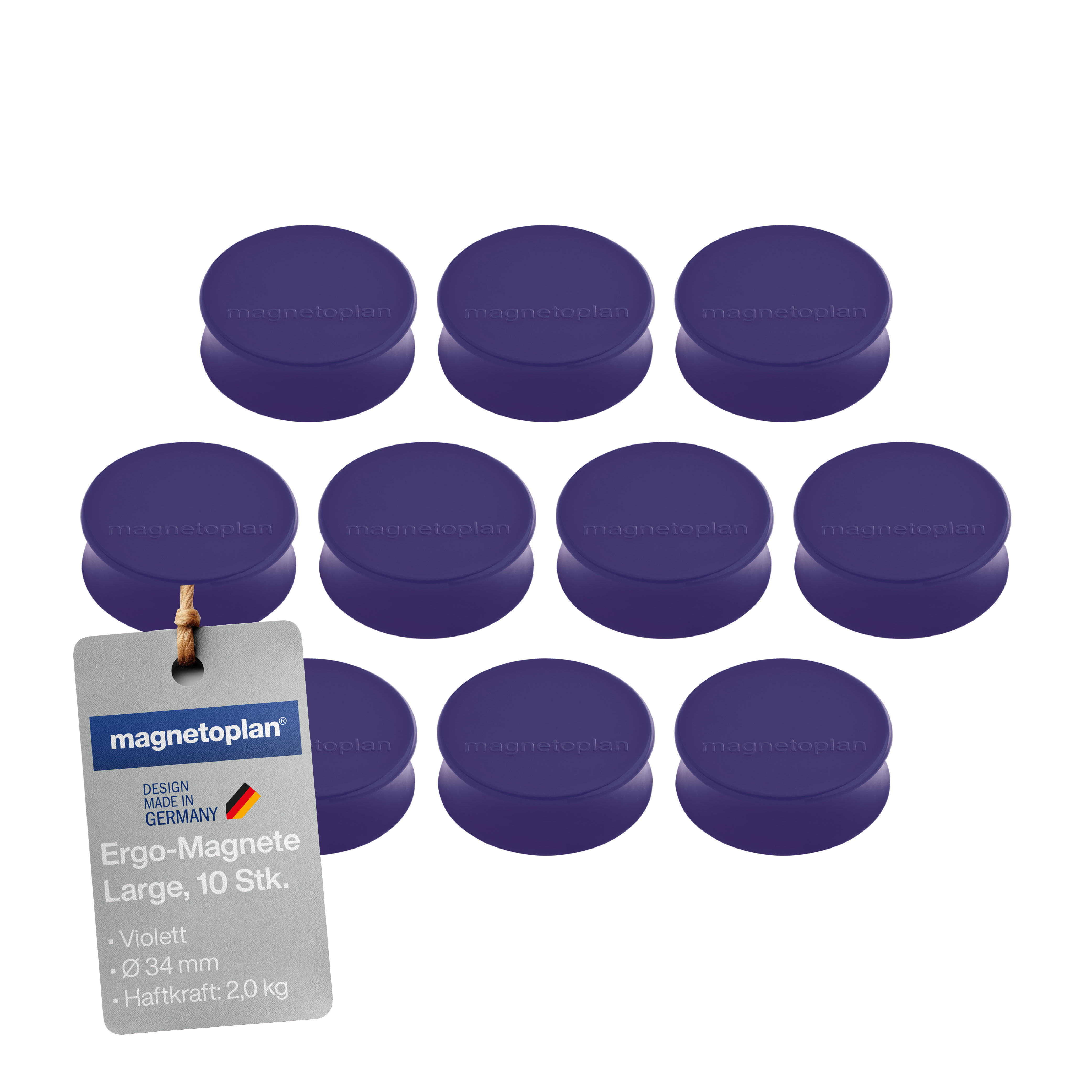 Magnet Magnetoplan 1665011 34mm violett Oplan Ergo- Large
