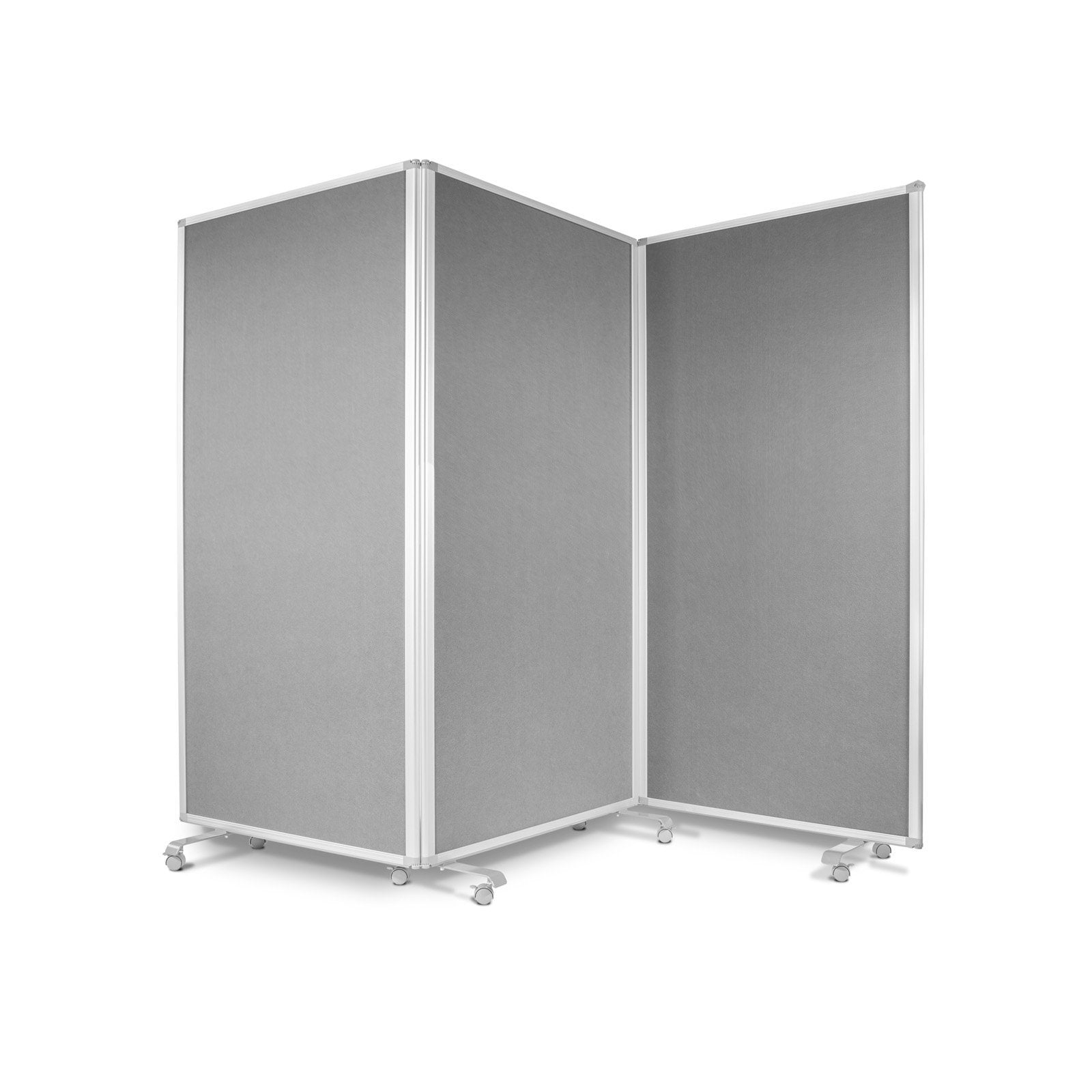 Trennwand Filz Floordirekt 27554 grau 3tlg. 270x180cm