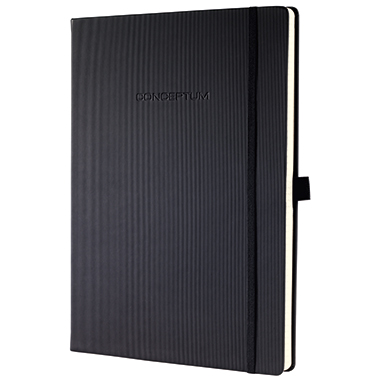 Notizbuch Sigel CO110 A4 blanko schwarz Conceptum, 194 Seiten, Hardcover