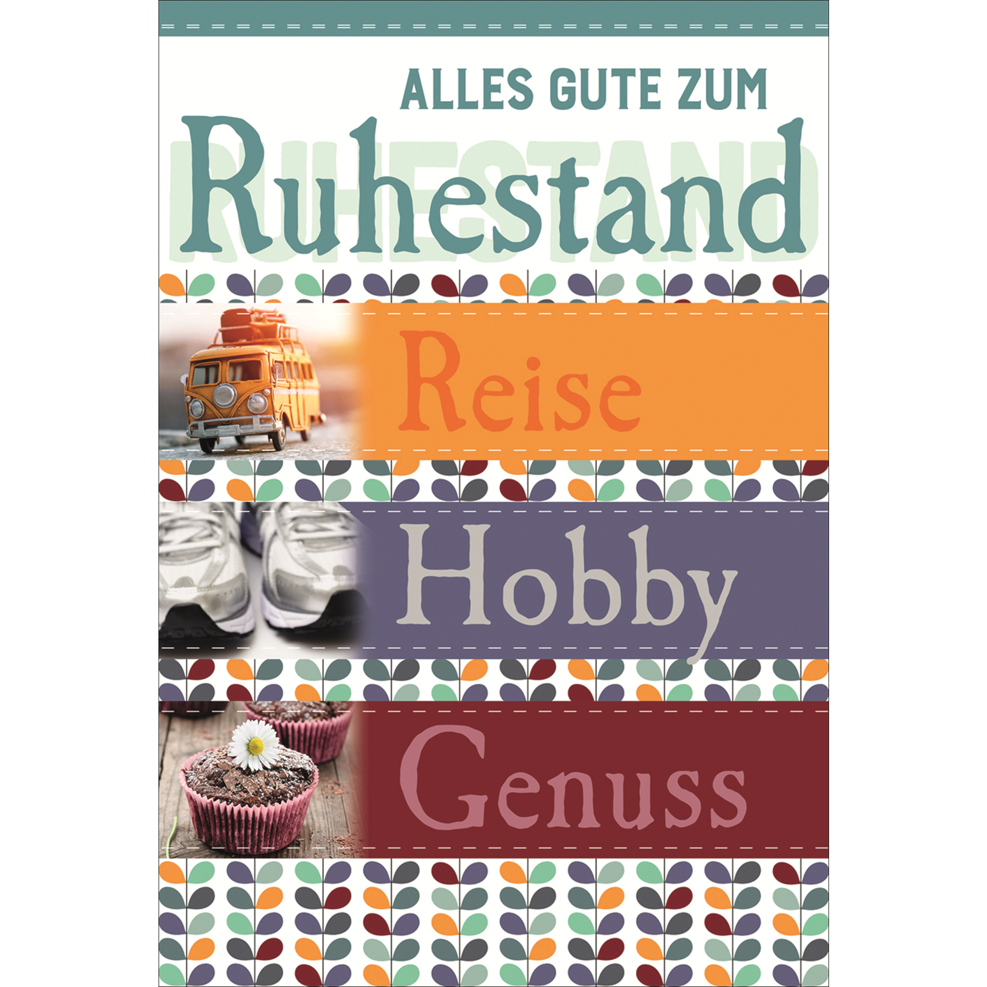 Ruhestandskarte Alles Gute zum Ruhestand Faltkarte