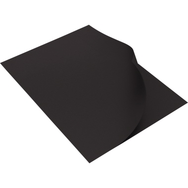 Deckblatt Karton Leder A4 250g schwarz 