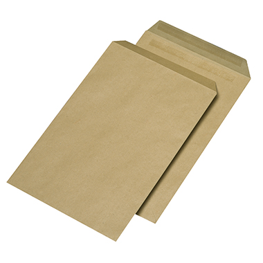 Versandtasche C4 ohne Fenster selbstklebend 90g braun 250 Stück