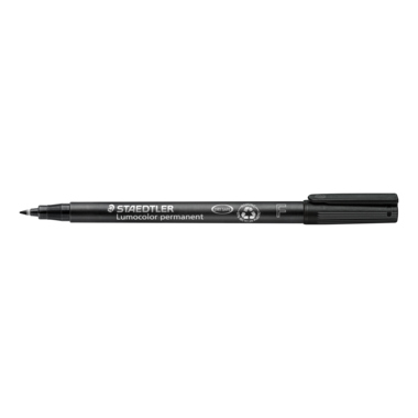 OHP-Marker STAEDTLER® 318-9 F Lumocolor schwarz, Permanent, 0,6mm