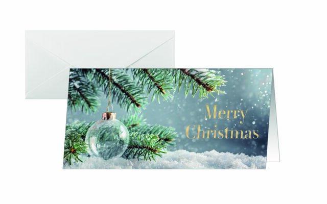 Weihnachtskarte Sigel DS637 Snowy Idyll  25 Karten + 25 Umschläge