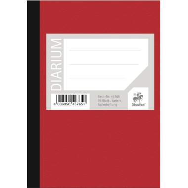 Notizbuch A6 96Bl. kariert steif broschiert