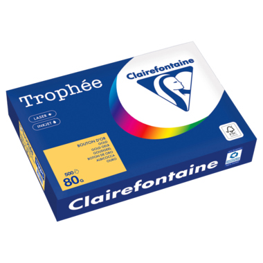 Kopierpapier Clairefontaine 1780C A4 80g goldgelb 500 Blatt 