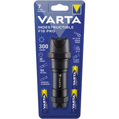 Taschenlampe Varta Indestructible LED schwarz Professional Line