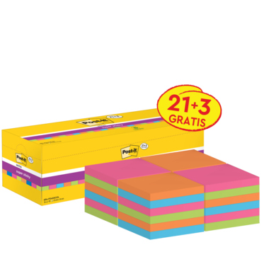 Haftnotiz Post-it Sticky Notes 654SE24P 76x76mm 24 Blöcke à 90 Blatt