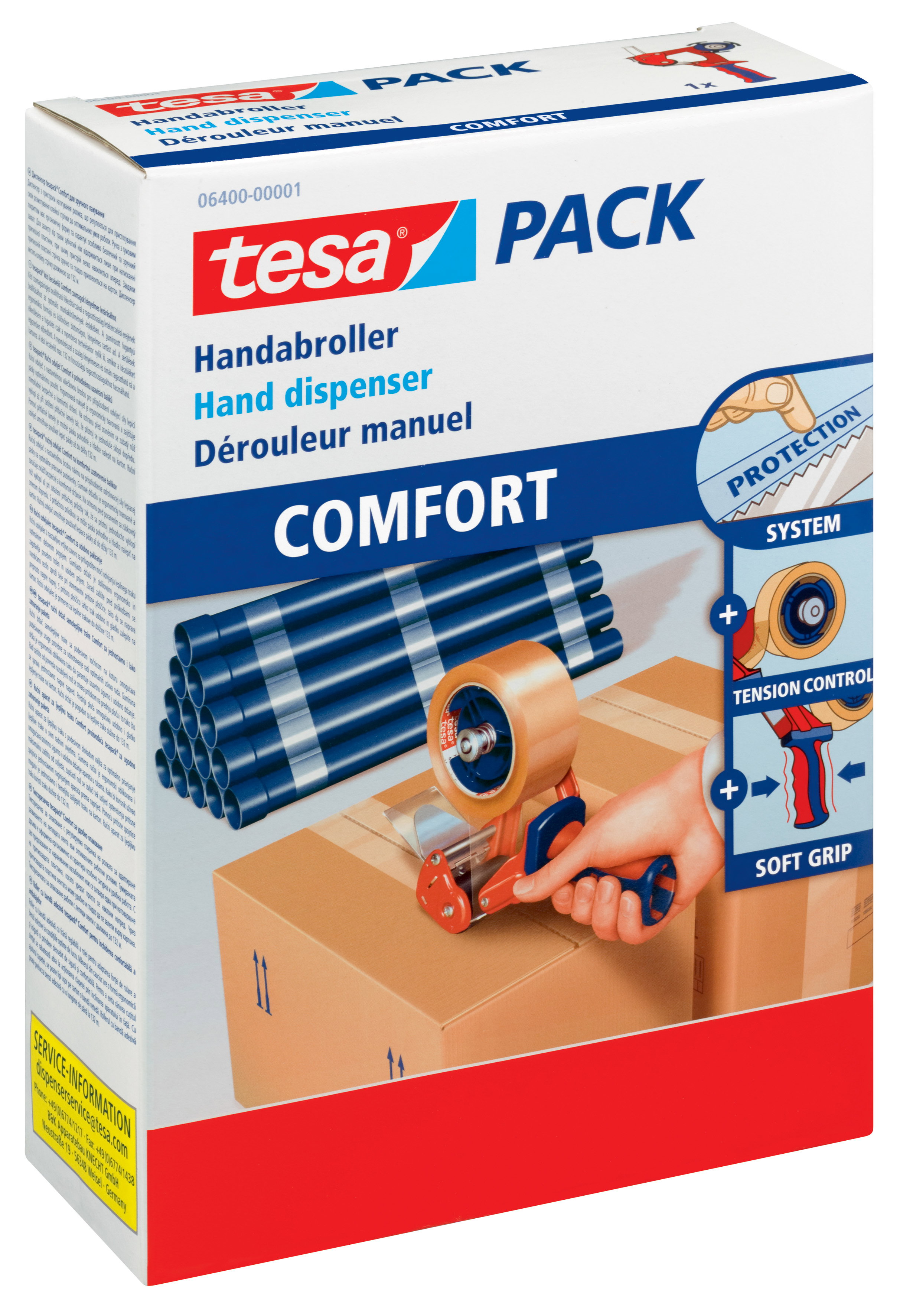 Packbandabroller Tesa 06400 Comfort 