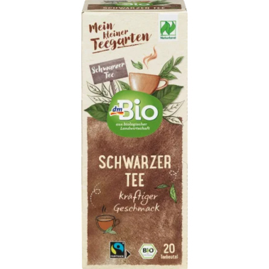Schwarzer Tee dmBio 20x1,75g