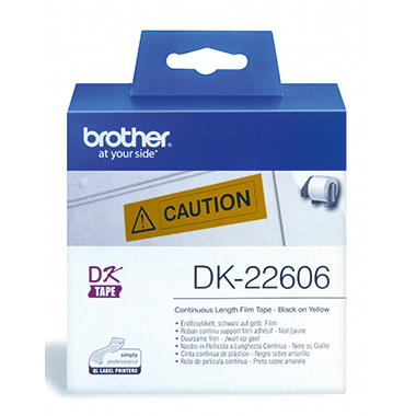 Etikett Brother DK22606 15,24mx62mm gelb