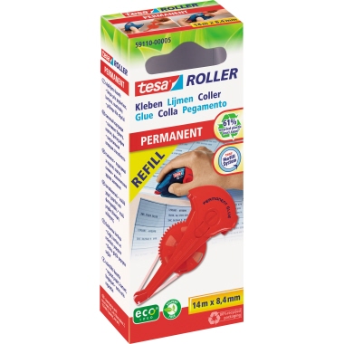 Kleberoller Refill tesa® 59110 permanent 8,4mm x 14m