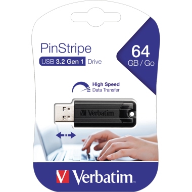 USB Stick 3.0 Verbatim Pin-Stripe 64GB 