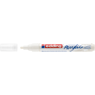 Acrylmarker edding 5100 verkehrsweiß 2-3mm, Rundspitze