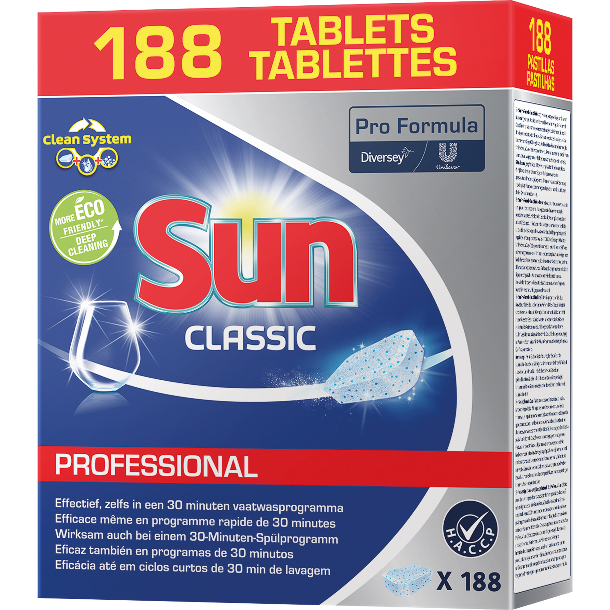 Spültabs SUN Professional Classic für Haushaltsgeschirrspüler