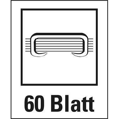 Heftgerät Rapid  SO60 schwarz/grau Supreme, Flachheftung bis 60 Blatt