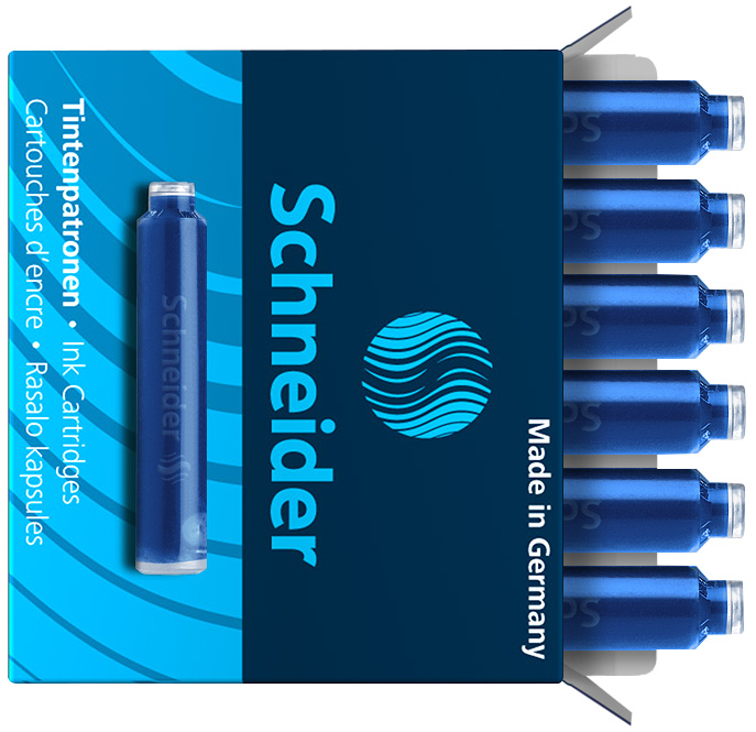 Tintenpatrone Schneider 6603 blau Pack. 6 Stück