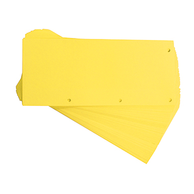 Trennstreifen Oxford 160g gelb 160g Karton, 240x105mm, 60 Stück