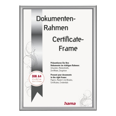 Bilderrahmen Alu Hama 21x29,7cm silber Detroit