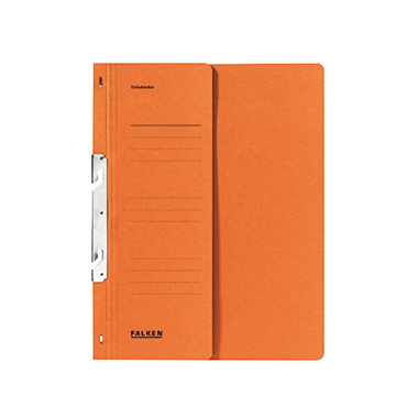 Einhakhefter Falken 80000755 A4 orange 1/2 Deckel, 250g, kaufm. Heftung