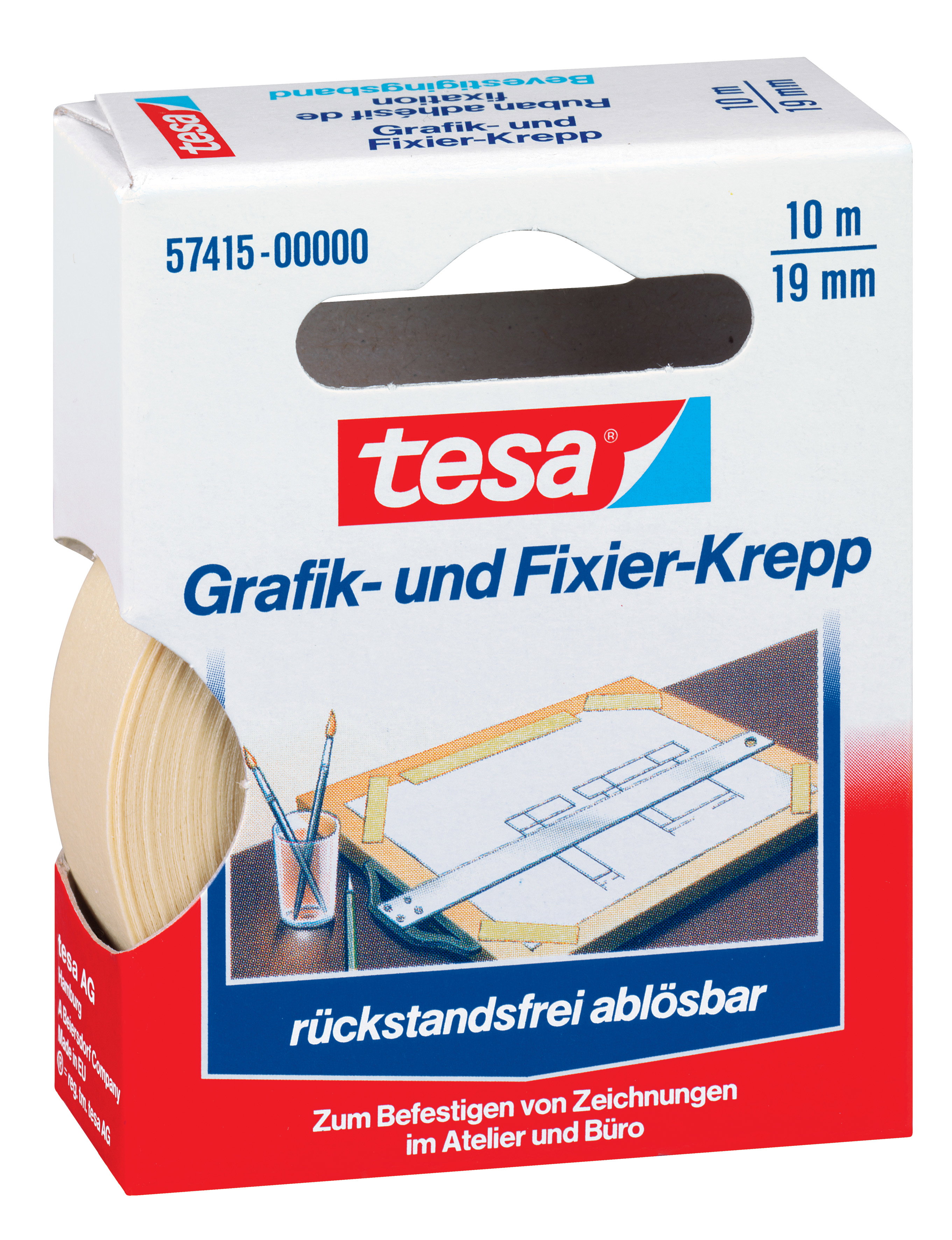Kreppband Tesa 57415 10mx19mm Grafik- Und Fixier