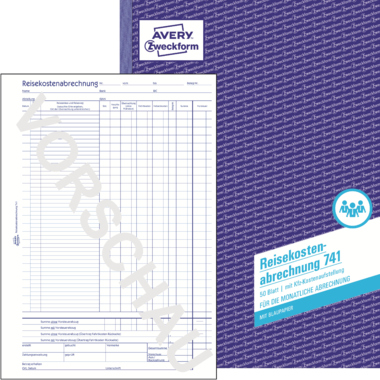 Reisekostenabrechnung Avery Zweckform 741 A4 
