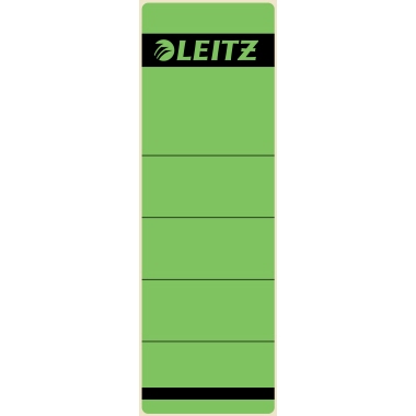 Rückenschild Leitz 1642 grün kurz/breit, selbstklebend, 10 Stück
