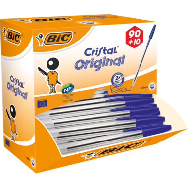 Kugelschreiber BIC® Cristal blau 0,4mm 100 Stück