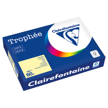 Kopierpapier Clairefontaine 1977C A4 80g gelb 500 Blatt 