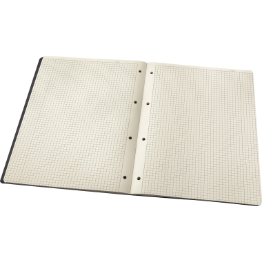 Notizblock Sigel CO800 A4 120S Hardcover Kariert 80g Black