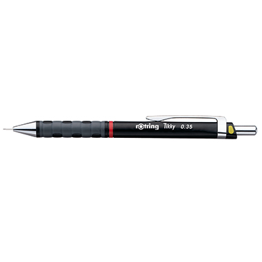 Druckbleistift Rotring Tikky 0,35mm schw Schwarz