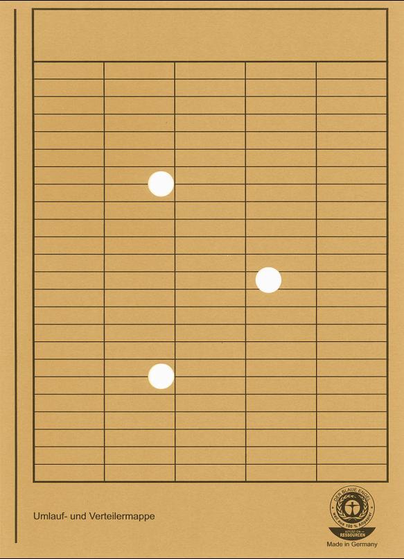 Umlaufmappe A4 RC 250g gelb 