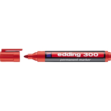 Permanentmarker edding 300 rot 1,5-3mm, Rundspitze