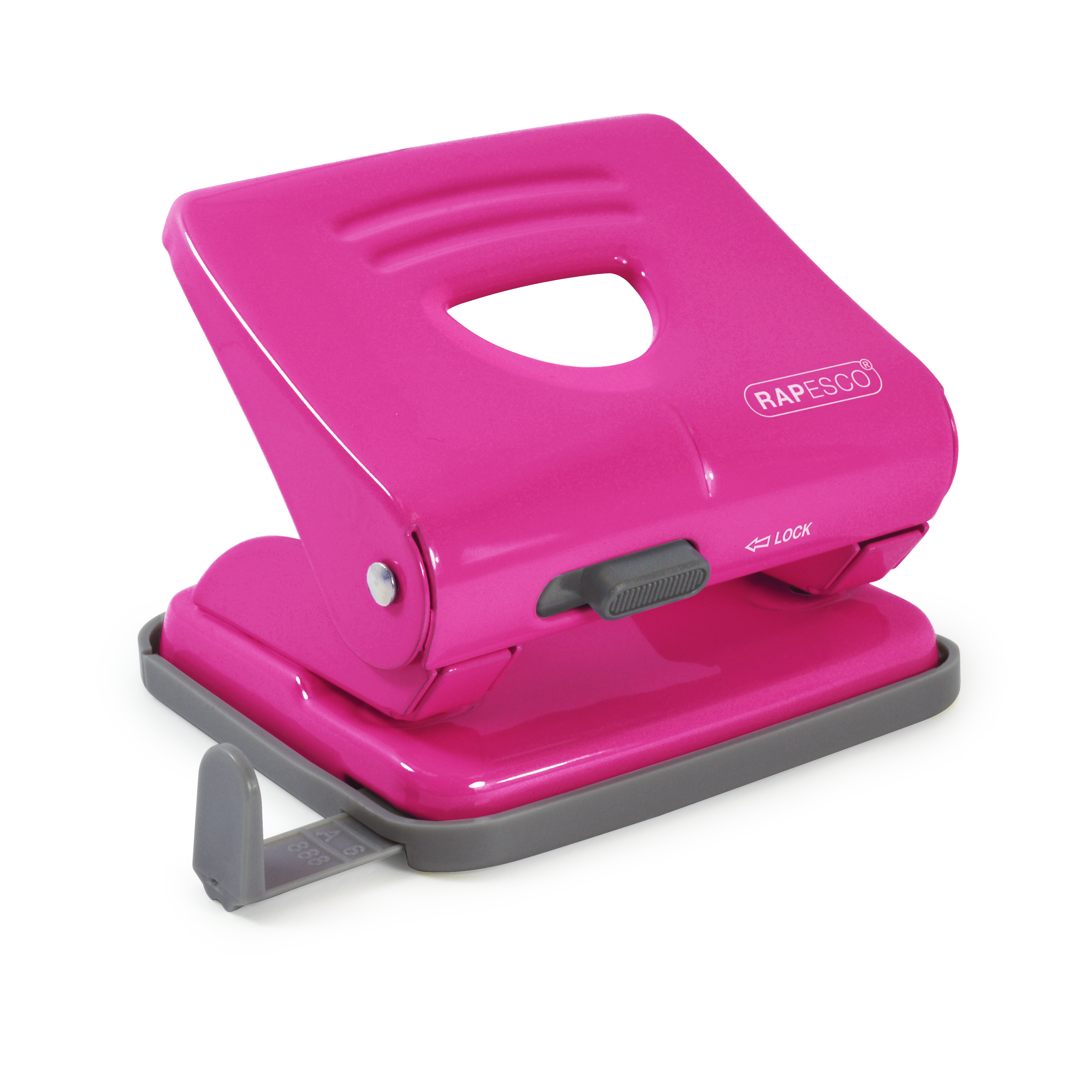 Locher Rapesco 1360 825 pink Bis Zu 25 Blatt, 2-fach , Metall