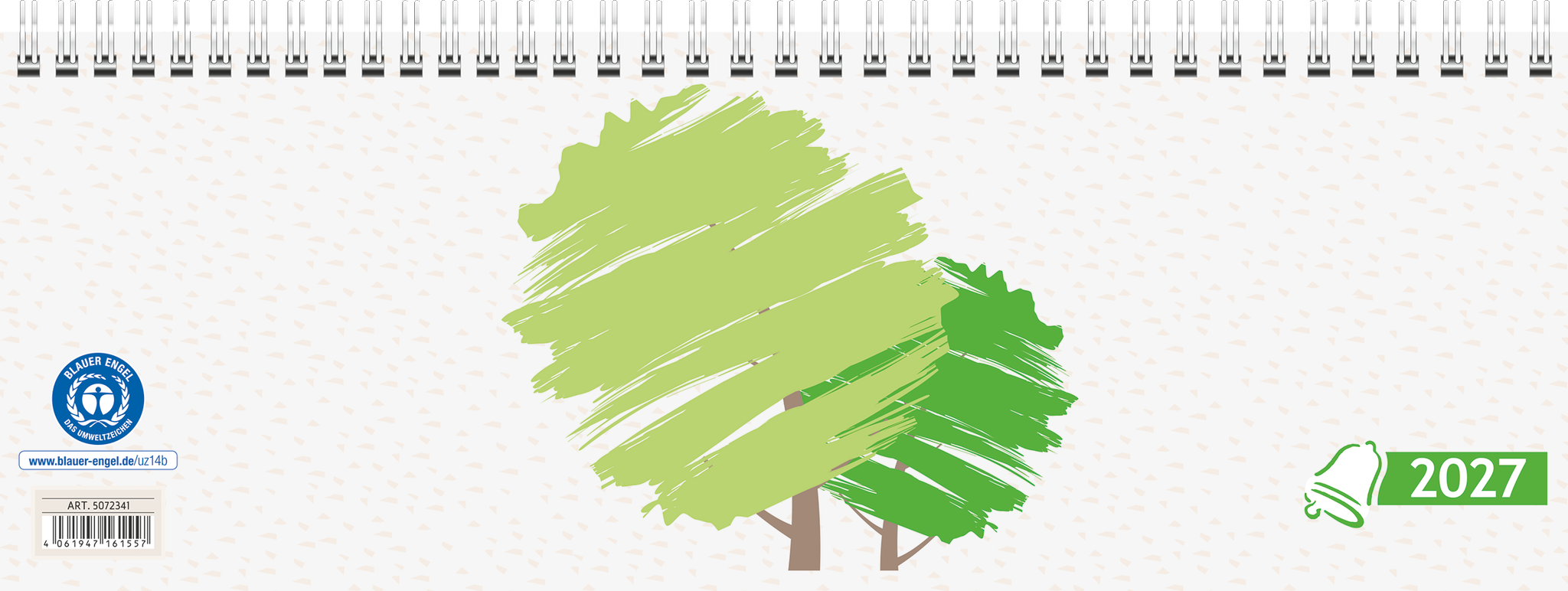 Querkalender 29,7x10cm 2S/1W UWS Glocken 