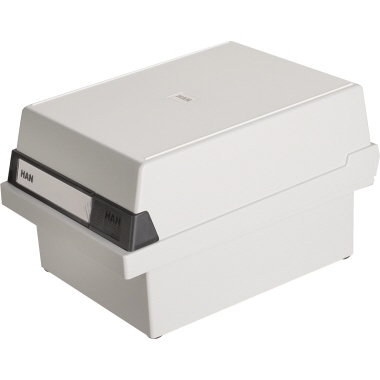 Karteikasten Han 966 A6 quer grau 800 Karten