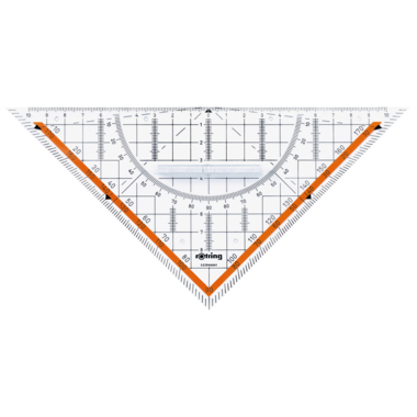 Geodreieck Rotring S0903950 23cm transparent, mit Griff