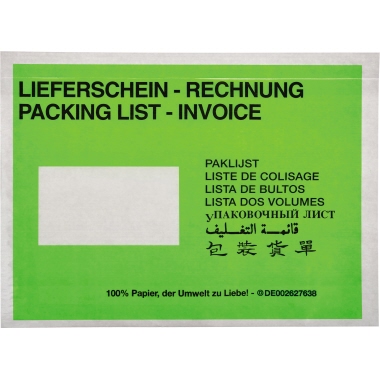 Begleitpapiert. C5 aus Papier LS/RG Lieferschein/Rechnung
