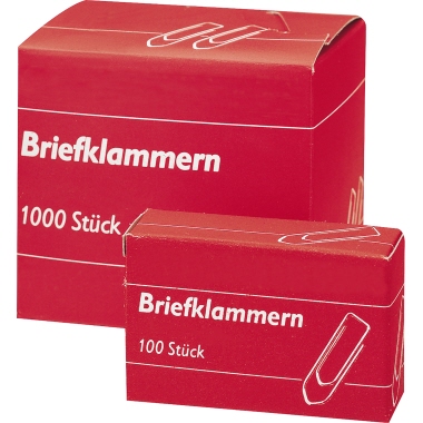 Büroklammer 32mm verzinkt 100 Stück