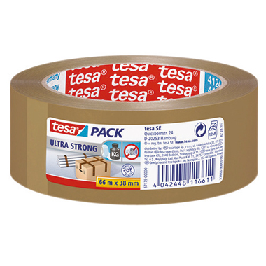 Packband Tesa 57175 66mx38mm braun Pvc, Ultra Strong, Qualität 4124
