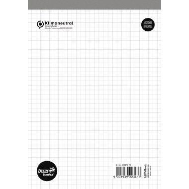 Schreibblock Staufen 41552 A5 50Bl. kar Ohne Deckblatt