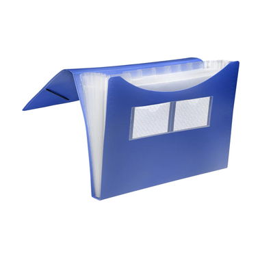 Fächertasche FolderSys 70005 A4 blau 7 Fächer