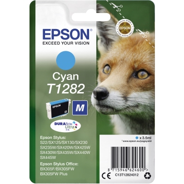 Tintenpa. EPSON T128 cyan C13t12824012