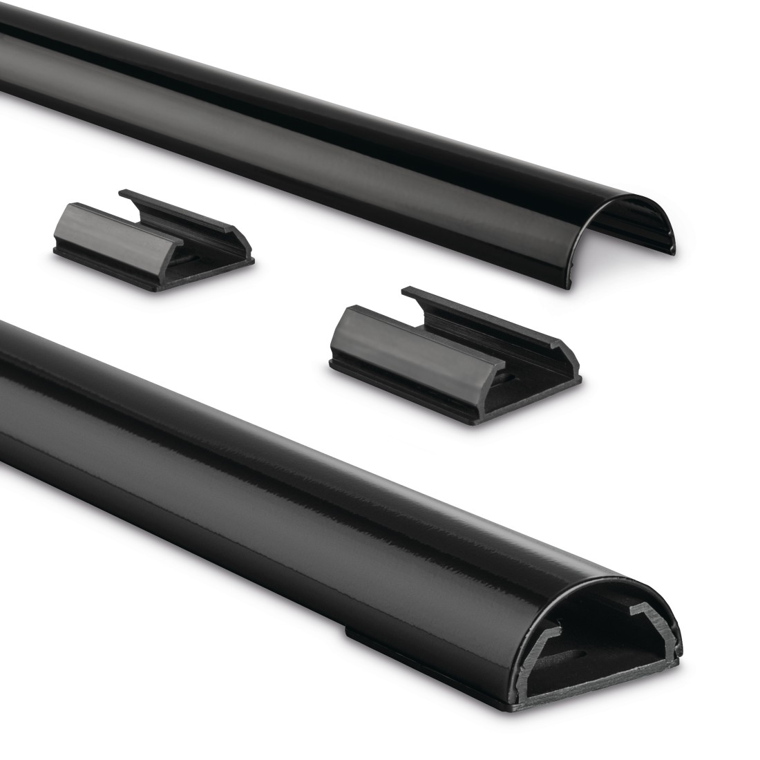 Kabelkanal Alu Hama 110/3,3/1,8 cm schwarz