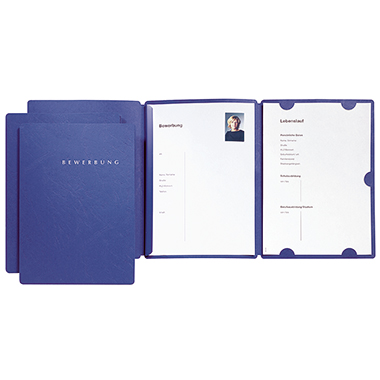 Bewerbungsmappe 22002 blau 
