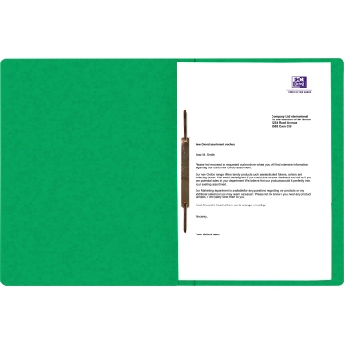 Schnellhefter Oxford 400116200 A4 grün 390g